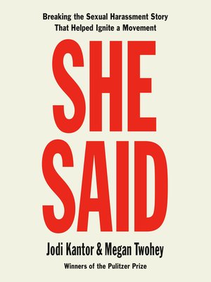 cover image of She Said